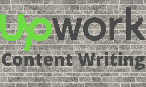 Upwork Content Writing brick background
